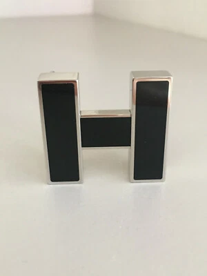 Boucle de ceinture Hermès rainbow coloris noir - Neuve - Photo 1/4