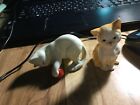 Danbury Mint Company Cats Of Character 2 Figurines Fine Bone China Sit Pretty+1