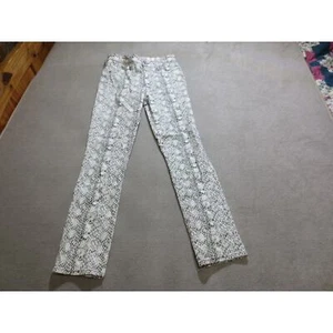 AG Adriano Goldschmied Womens Pants 27R Animal Print Mari High Rise Straight - Picture 1 of 7