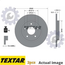 2X NEW BRAKE DISC FOR CHRYSLER DODGE VW FIAT GRAND VOYAGER V RT ERB ENS EMM