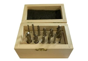 JUEGO DE 12 PIEZAS DE TALADROS Y RANURAS PARA NARIZ DE BOLA 1/8"" - 1/2"" RDGTOOLS - Imagen 1 de 2