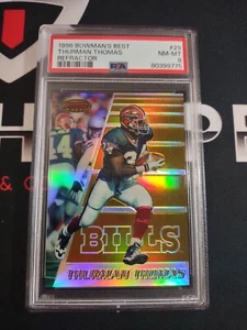 Thurman Thomas 1996 Bowman's Best #29 Refractor PSA 8 Buffalo Bills - Bild 1 von 3
