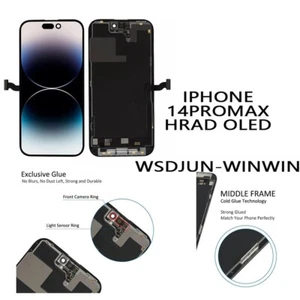 Pour iPhone 14PROMAX HARD OLED écran LCD tactile numériseur remplacement - Photo 1 sur 6