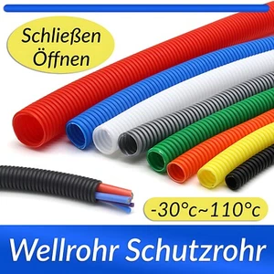 5m Wellrohr Wellschlauch Kabel Schutz Rohr Isolierrohr Marderschutz - Picture 1 of 21