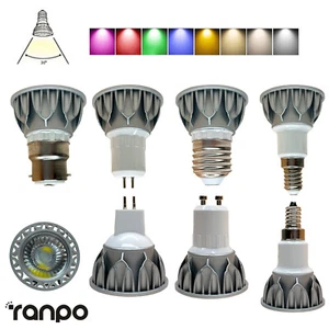 10w Dimmable Cob Led Spotlight Bulb Light Gu10 Warm E14 E27 Bulbs 220v Mr16 - Picture 1 of 19