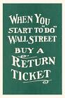 Vintage Journal Wall Street Return Ticket By Found Image Press English Paperb