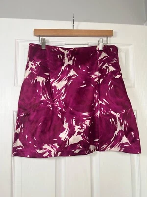THEORY PINK Silk Blend Mini Skirt Size 10 VGC - Image 1 of 4