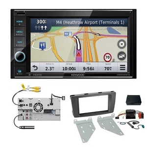 Kenwood Navigation Apple CarPlay Bluetooth for Skoda Yeti Black incl Canbus - Picture 1 of 6