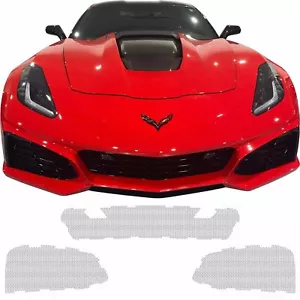 Kit de 3 piezas parrilla de malla CCG para un Chevrolet Corvette ZR1 2019 parrilla negra brillante - Imagen 1 de 6