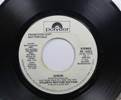 Rock Promo 45 Atlanta Rhythm Section - Jukin / Jukin On Polydor - Image 1 of 2