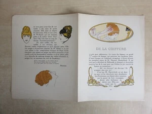 Gazette du Bon Ton, De La Coiffure, Mai 1913, Noziere. - Picture 1 of 9