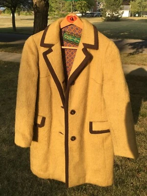 Casaco de lã amarelo vintage anos 60 Miss Lodenfrey Áustria Misses/Petite feminino - Imagem 1 de 4