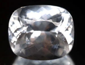 Certified Natural White Sapphire Cushion Cut Loose Gemstone 16.75 Ct - Picture 1 of 6