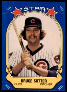 1981 Fleer Star Stickers Bruce Sutter Baseball Cards #80 - Picture 1 of 2
