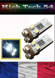 2 Ampoules w5w T10 8 Led Blanc Veilleuses Habitacle Plafonnier Sans Erreur ODB - Imagen 1 de 1