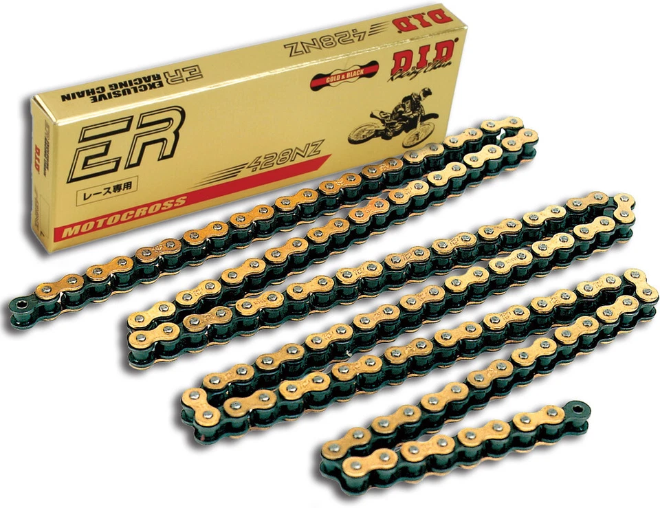 D.I.D 1979-1985 XL100S Honda SUPER 428NZG-120 NON O-RING CHAIN GOLD 428NZGX120RB - Imagem 1 de 1