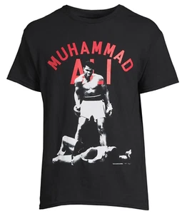 GRANDE Camiseta Muhammad Ali Para Hombre Estampado Gráfico Negra Roja Retro Boxeo - Imagen 1 de 6
