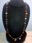 Men.s  Pucca shell with Brown Stones   Necklace