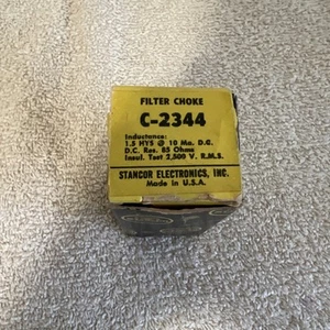 Stancor Filter Choke C-2344. 1.5 Hys @ 10 MA DC. - Picture 1 of 8