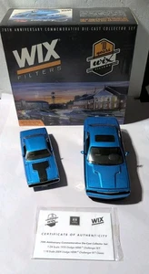 WIX FILTERS 70TH ANNIVERSARY DIECAST CAR SET 1970 + 2009 DODGE HEMI CHALLENGERS - Picture 1 of 13