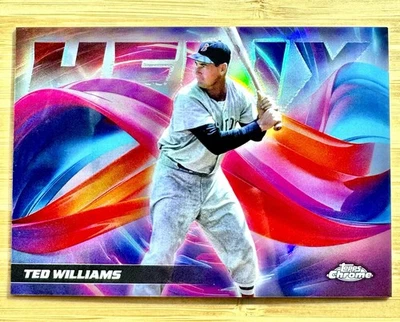Ted Williams 2025 Topps Chrome Helix HX-13 Boston Red Sox Foto 1 de 2