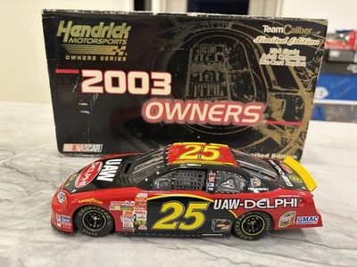 Joe Nemechek 2003 UAW Delphi Nascar 1/24 Diecast Equipo Calibre Propietarios #25 Chevy  Foto 1 de 4
