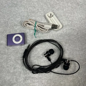 Apple iPod Shuffle 2da Generación 1 GB Púrpura A1204 Probado Funcionamiento Doblado Clip de Batería - Imagen 1 de 10