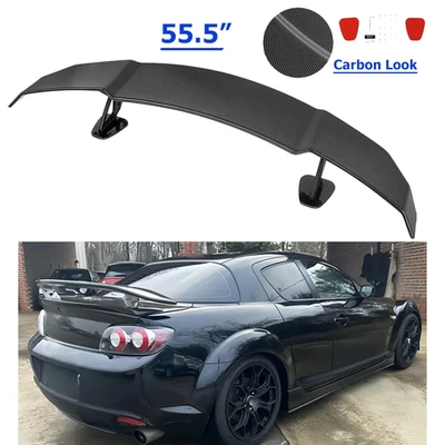 For Mazda RX-8 2004-2011 Rear Trunk GT Wing Racing Spoiler Carbon Lip - Image 1 of 4