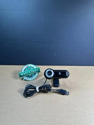 Logitech QuickCam Pro 9000 Webcam V-UBM46 USB With Mic! Free Shipping! - Image 1 of 4