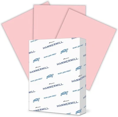 Hammermill Colored Paper, 20lb Pink Printer 1 Ream | 500 Sheets,  - Image 1 of 4