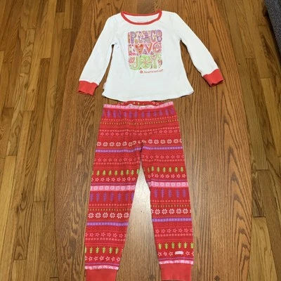 American Girl Holiday Pajama Set Size 6 - Image 1 of 4