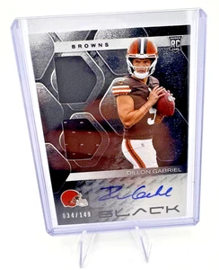 2025 Panini Black Dillon Gabriel Rookie Signature Materials 034/149 RPA RC Auto - Picture 1 of 2