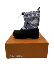 Northside Frosty Polar Winter Snow Boots Purple Mint Toddler Size 8 New - Picture 1 of 10