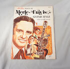 Merle Travis Guitar Style Music Instruction book with Tommy Flint 1974 Mel Bay