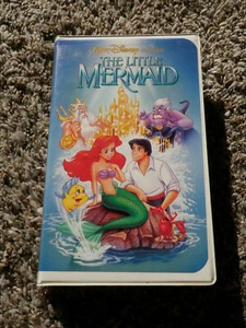 Disney VHS - The Little Mermaid - Original Cover Black Diamond BANNED COVER Art - Picture 1 of 9