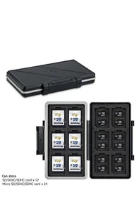 JJC Memory Card Case box Holder for 12 SD SDXC SDHC + 12 CFexpress Type A Cards - Picture 1 of 10