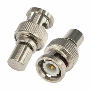 10 piezas BNC macho enchufe terminador terminación 50OHM 50Ω ohm adaptador RF aleación de zinc - Imagen 1 de 7