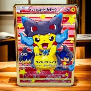 Pikachu Poncho Mega Charizard X Pokémon Card Collectible/Gift/Display - Picture 1 of 2