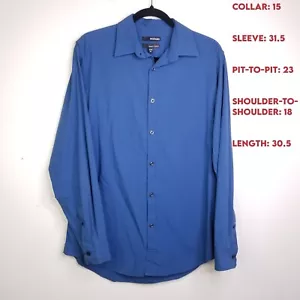 Camisa Murano Adulto Mediana Azul 100% Lino Baird McNutt Verano Ligera Para Hombre - Imagen 1 de 14