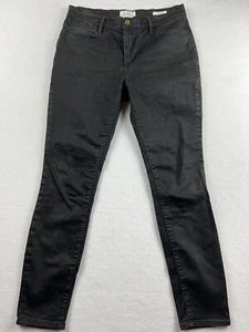 Frame Black Noir Le High Skinny Jeans Schwarz Denim Jeans Damen Gr. 28 - Bild 1 von 9