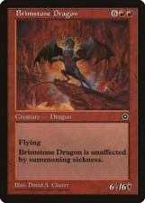 Brimstone Dragon Portal Second Age HEAVILY PLD Red Rare MAGIC MTG CARD ABUGames