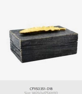 Black Leaf Schmuckkästchen e8 - Bild 1 von 2