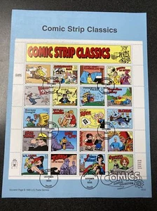 US 3000 Comic Strip Classics Souvenir Page First Day Of Issue 1995 - Picture 1 of 2