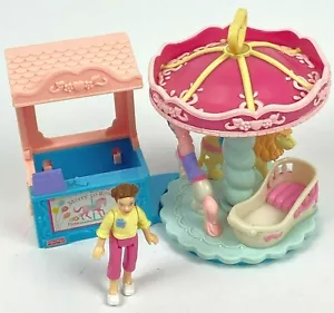 Loving Family Sweet Streets Carousel Merry Go Round w/ Figure Fisher Price 74143 - Picture 1 of 12