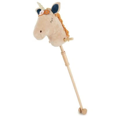 Bieco Steckenpferd Kinder Einhorn Magic Hobby Horse Pferde Steckenpferd Rollen