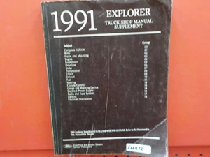 Ford Explorer 1991 suplemento manual de servicio (FM472) - Imagen 1 de 2