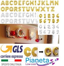 Palloncini gonfiabili oro argento Lettera alfabeto Matrimonio numero Compleanno