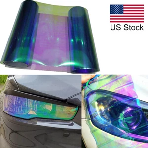 12"x48" For Headlight Tail Light Neo Purple Chameleon Color Tint Vinyl Film Trim - Picture 1 of 12