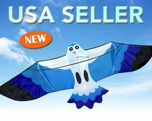 Gaviotas 78" cometa azul juguete al aire libre deporte diversión regalo línea gratuita k72 - Imagen 1 de 1