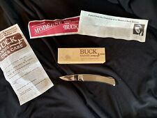 NOS Buck USA Executive 526 Pocket Knife Lockback Plain Edge Blade  One Dot NOS